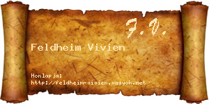 Feldheim Vivien névjegykártya